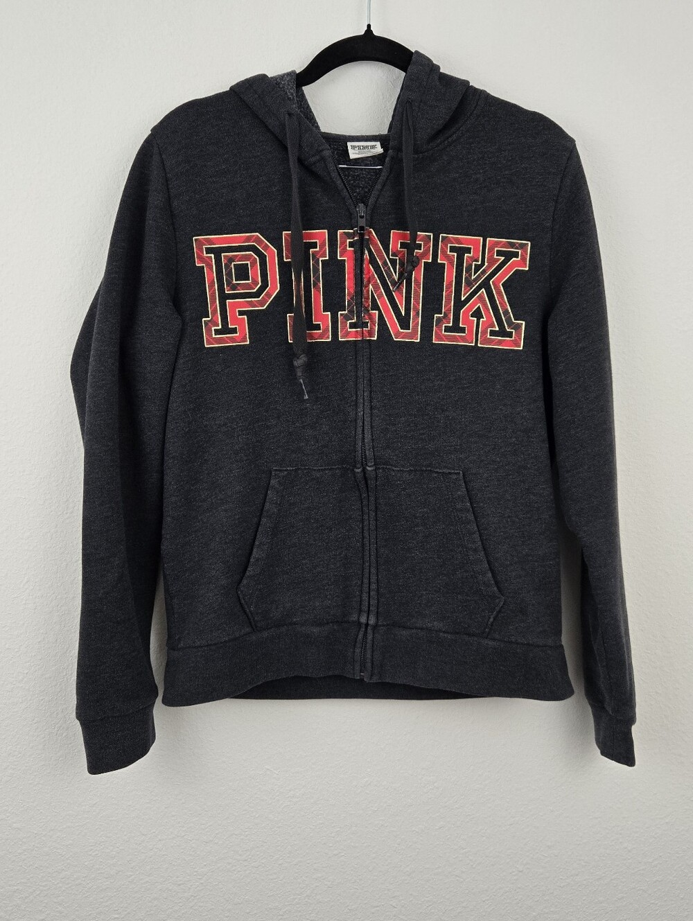 Victoria Secret PINK Full Zip Gray Hoodie